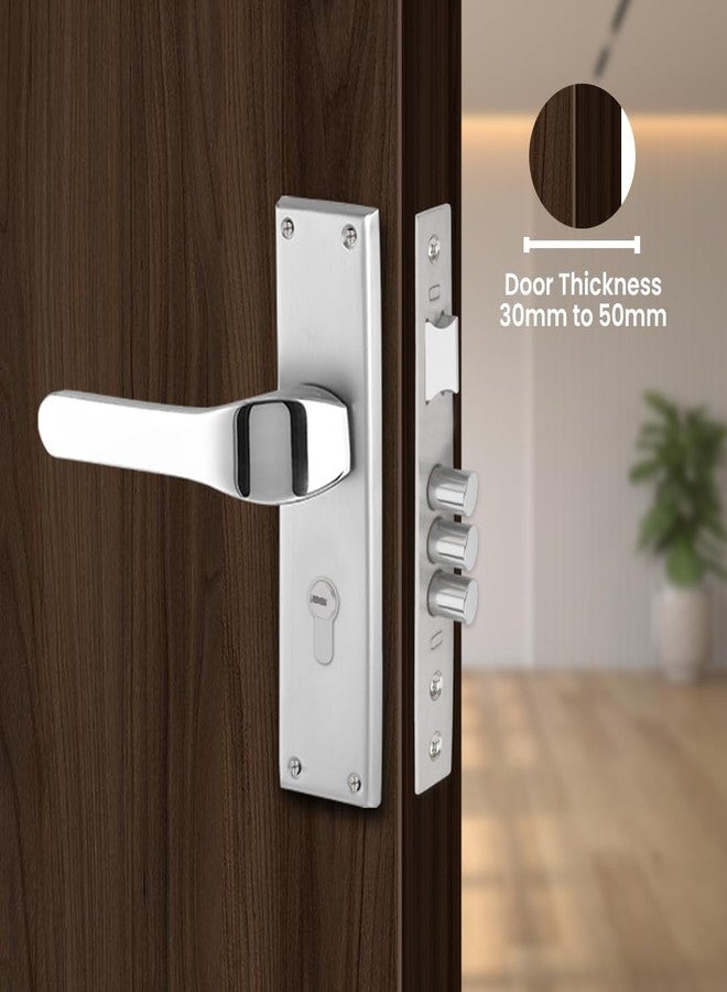 Link Renee Mortise Lock |for Main & Internal Door in Home, Office, Hotel | 8 Inches Heavy Duty Handle Set with Both Side Key Access, 3 Keys |SS Finish|2 Years Warranty - Image 2